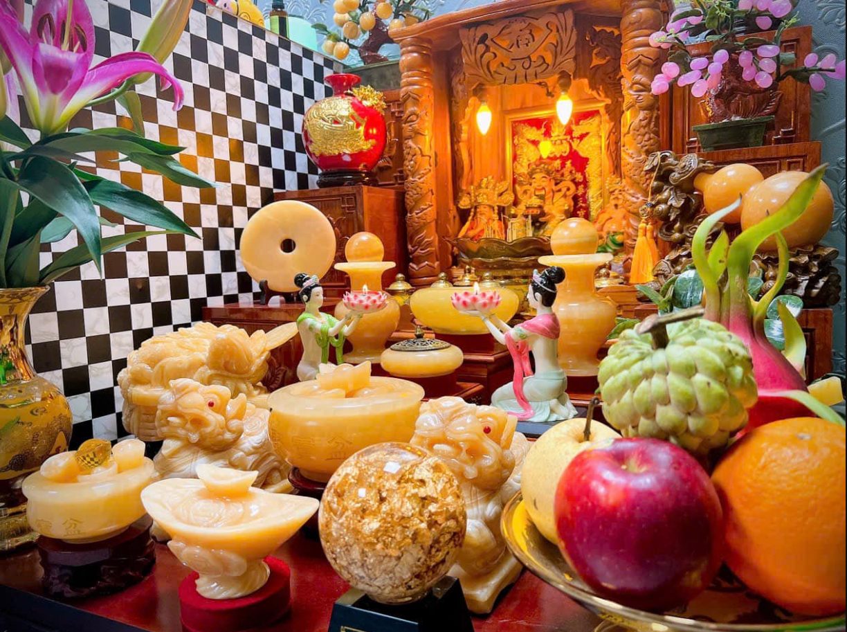 Bộ Bàn Thờ Thần Tài Hiện Đại Kim Sa